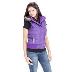 Purple Sleeveless Jacket